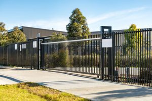 metal gate fence