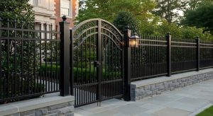 metal gate fence